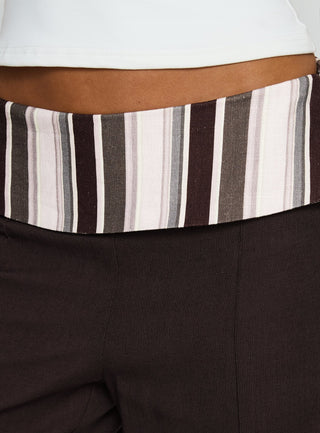 Quenlin Folded Straight Leg Pant Multi