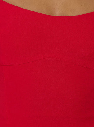 Elanah Structured Cami Top Red
