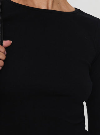 Elaia 34 Sleeve Top Black