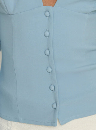 Serefina Long Sleeve Top Blue