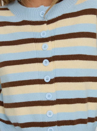 Rhitta Button Down Cardigan Multi Stripe