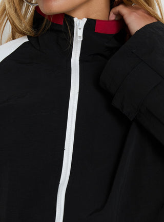 Shoreline Windbreaker Noir  White