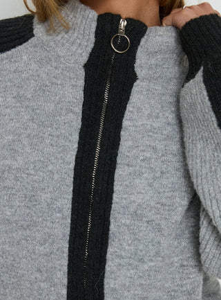Asrar Jumper Grey  Black