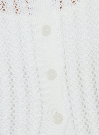 Avalisa Knit Cardigan White