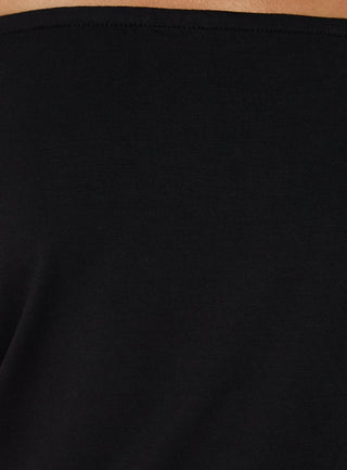 Wryn Strapless Blouson Tie Detail Top Black