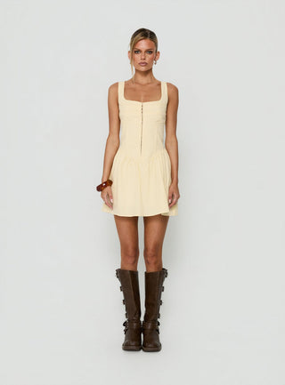 Ettalie Cinched Waist Playsuit Butter