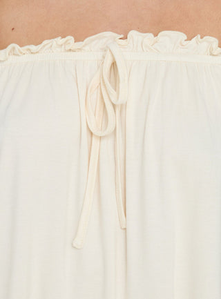 Stars Hollow Babydoll Off Shoulder Top Cream