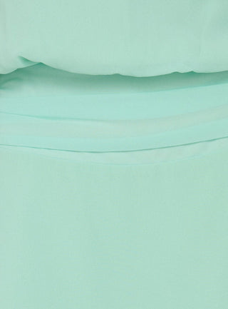 Dopamine Drapey Arrowneck Romper Mint