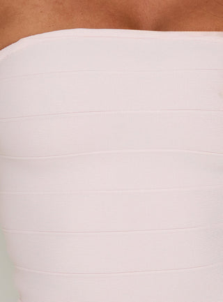 Alyzza Strapless Bandage Mini Dress Pink