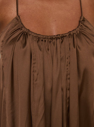 Seatides Scoop Maxi Dress Chocolate