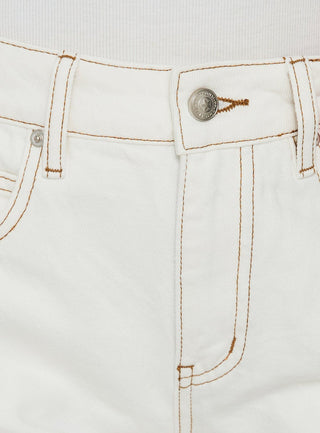 Tropicana Denim Shorts White