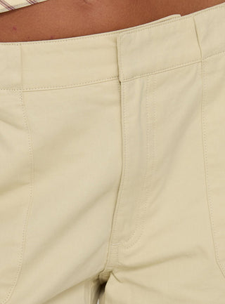 Indee Cropped Cargo Pants Beige