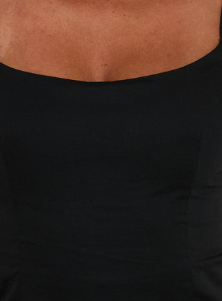Yumiko Scoop Playsuit Black Petite