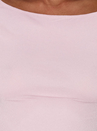 Cheirosa Off Shoulder Top Pink Shimmer