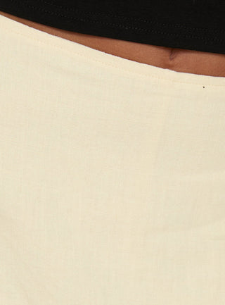Gigi Linen Blend Skort Lemon
