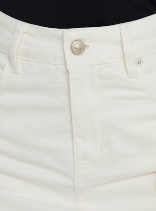 Gazelle Denim Skort White