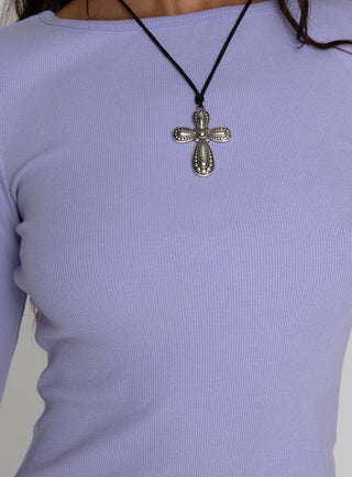 Elaia 34 Sleeve Top Purple