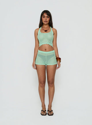 Next Level Knit Shorts Green