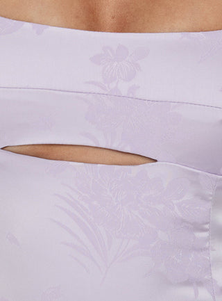Powell Satin Mini Dress Lilac