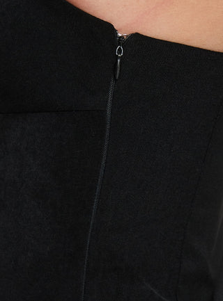 Piatta Wrap Playsuit Black