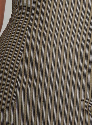 Yumiko Romper Green Stripe Tall