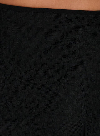Quani Lace Midi Skirt Black