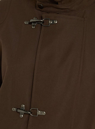 Imanie Funnel Neck Jacket Chocolate