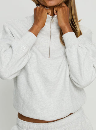 Rozanna 14 Zip Jumper Grey Marle
