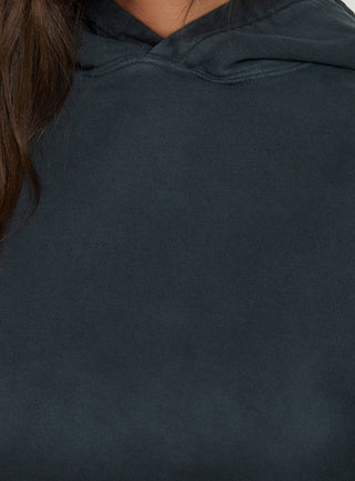 American Thrift Pullover Oversized Hoodie Black