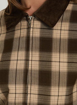 Schnieder Contrast Jacket Brown Check