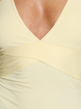 Madelon Long Sleeve Wrap Top Butter