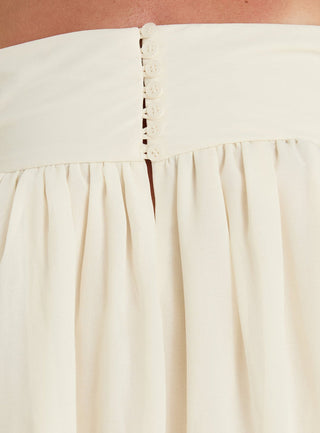 Annikah Off Shoulder Romper Cream