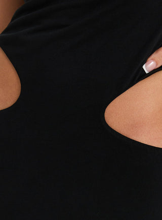 Camilah Cut Out Maxi Dress Black