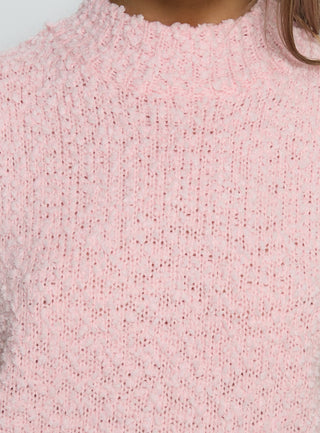 Lanette High Neck Sleeveless Top Soft Pink