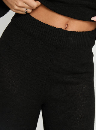 Jaede Knit Pants Black