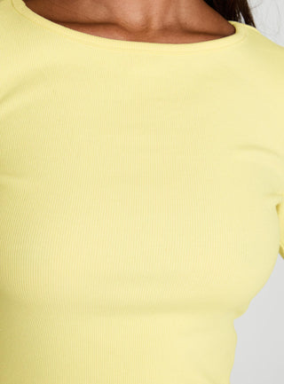 Elaia 34 Sleeve Top Yellow