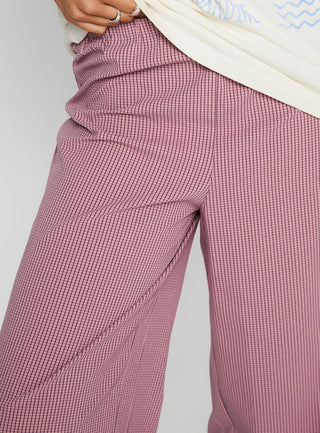 Jinxie Tie Side Pants Pink Gingham