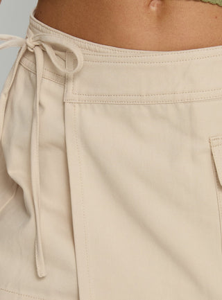 Samarie Cargo Mini Skirt Concrete