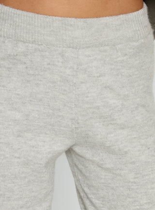 Bekki Wide Leg Knit Pant Grey Marle