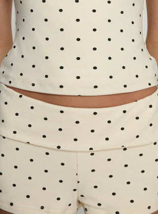 Manolo Set Cream Polka