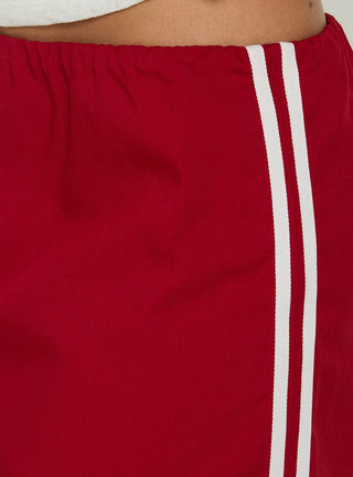 Torrance Sporty Skort Red / White