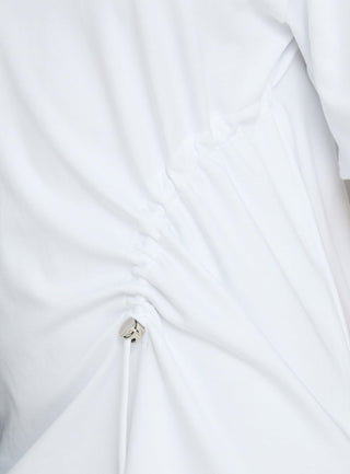 Agnessa Ruched Detail Mini Dress White