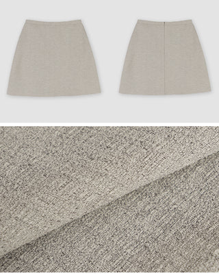 Auto Gray Mini Skirt (Set-up) - 4 sizes