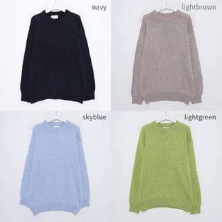 Cashmere wool round knit