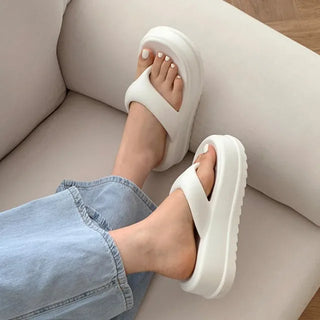 Round platform thong sandal slippers (6.5cm)