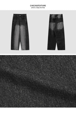 Cat Faded Side Pin Tuck Two-Line Pants - 3 Colors