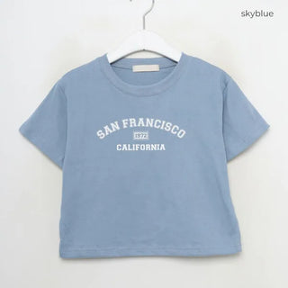 Lettering Cropped T-Shirt