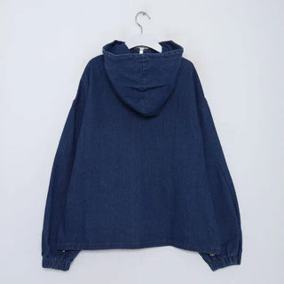 (Unisex) Hooded Denim Jumper