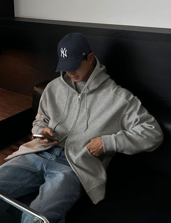 Latin Double Fabric Zip-Up Jacket (4 colors)
