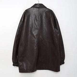 Single Half Leather Jacket